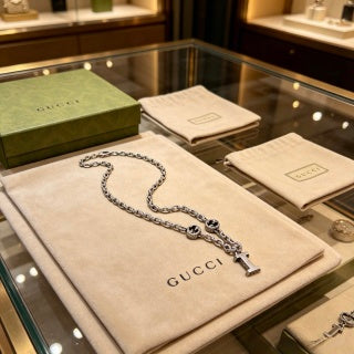 Gucci GG Key Charm Chain Necklace