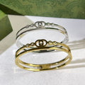 Gucci GG Crystal Wave Cuff Bracelet
