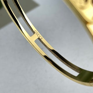 Gucci GG Crystal Bar Cuff Bracelet