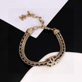 CHANEL Woven Chain Link Bracelet