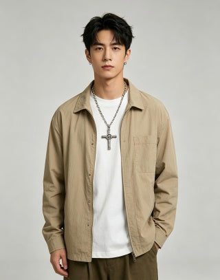 Gucci Cross Emblem Chain Pendant Necklace