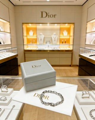 Dior CD Signature Geometric Link Bracelet
