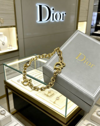 Dior Gold CD Chain Link Bracelet