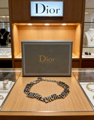 Dior Heritage Letter Charm Chain Bracelet