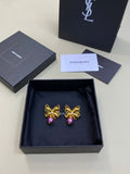YSL Jardin Papillon Améthyste Earrings