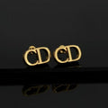 Dior Liora CD Oval Stud Earrings