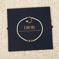 Dior Liora Pearl Letter Pendant Necklace