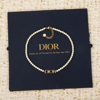 Dior Liora Pearl Letter Pendant Necklace