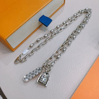 Louis Vuitton Monogram Charm Link Necklace
