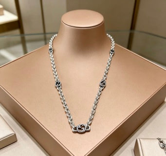 Gucci Interlocking G Oval Link Chain Necklace