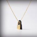 Hermès Mini Lock Charm Pendant Necklace