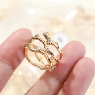 Dior Étoile Ribbon Crystal Ring