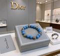 Dior Evelyne Sky Blue Bead Charm Bracelet