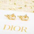 Dior Liora Ribbon CD Stud Earrings
