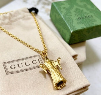 Gucci Serpent Bloom Gold Pendant Necklace