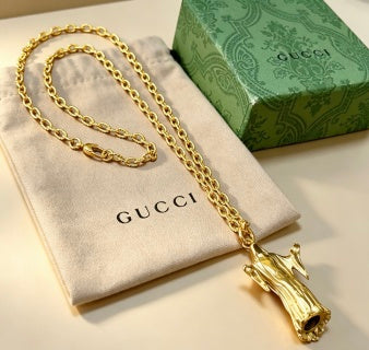 Gucci Serpent Bloom Gold Pendant Necklace