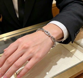 Gucci Interlocking G Oval Link Bracelet