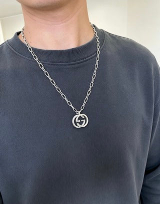 Gucci Interlocking G Layered Chain Necklace