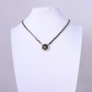Chanel Black & White CC Pendant Necklace – Elegant Luxury Fashion Jewelry