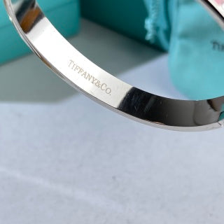 Tiffany T Colorful Enamel Diamond Bangle Bracelet – Elegant Luxury Jewelry