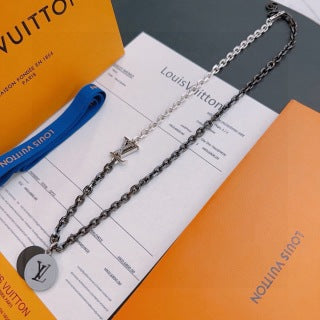 Louis Vuitton Monogram Medallion Pendant Chain Necklace