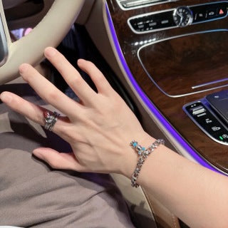 Louis Vuitton Aquamarine Charm Link Bracelet