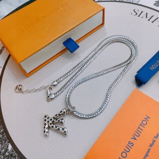 Louis Vuitton Monogram Arrow Pendant Chain Necklace