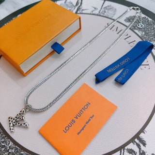 Louis Vuitton Monogram Arrow Pendant Chain Necklace