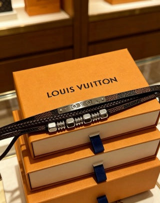 Louis Vuitton Multi Layer Leather Wrap Bracelet