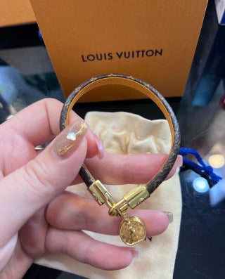 Louis Vuitton Monogram Leather Charm Bracelet