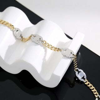 Chanel Elegant Crystal Link Chain Necklace