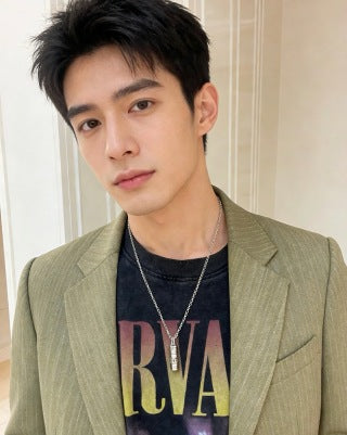 Gucci Engraved Cylinder Charm Chain Necklace