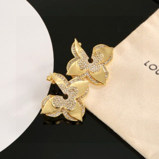Louis Vuitton Blossom Flower Pavé Stud Earrings