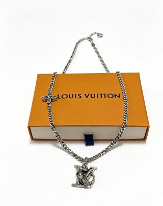 Louis Vuitton Monogram Heritage Emblem Necklace