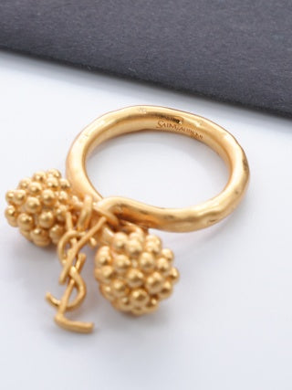 YSL Jardin Doré Berry Cluster Ring
