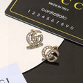 Gucci Interlocking G Pavé Crystal Hoop Earrings
