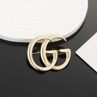 Gucci Interlocking G Double Logo Brooch