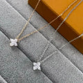 Louis Vuitton Crystal Butterfly Pendant Necklace