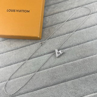 Louis Vuitton Diamond V Monogram Pendant Necklace
