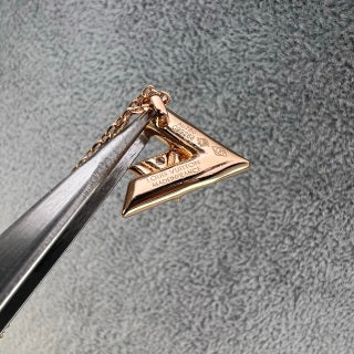 Louis Vuitton Diamond V Monogram Pendant Necklace