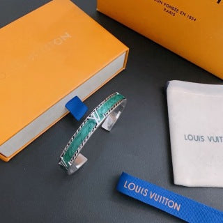 Louis Vuitton Emerald Wave Cuff Bracelet