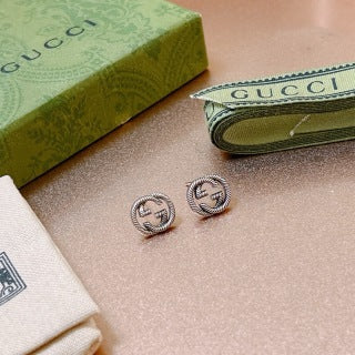 Gucci Interlocking G Mini Round Stud Earrings