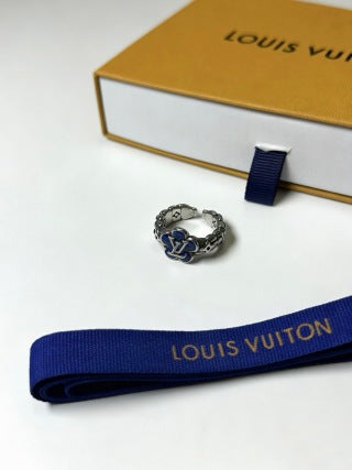 Louis Vuitton Blue Monogram Link Ring