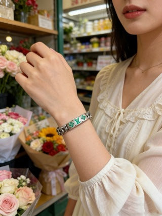 Louis Vuitton Emerald Monogram Link Bracelet
