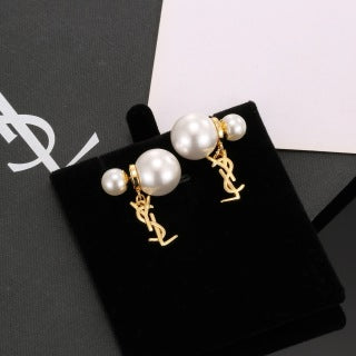YSL Perle Cassandre Pearl Drop Earrings