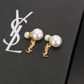YSL Perle Cassandre Pearl Drop Earrings