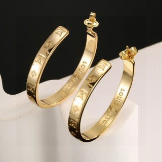 Louis Vuitton Monogram Arc Hoop Earrings