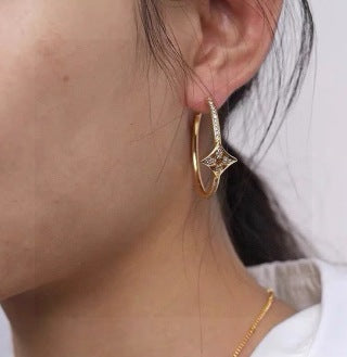 Louis Vuitton Blossom Arc Hoop Earrings
