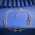 Gucci Equestrian Horsebit Double Layer Chain Necklace
