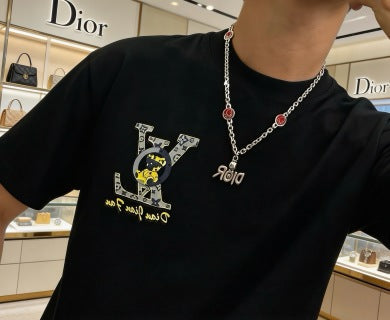 Dior Oblique Medallion Charm Link Necklace